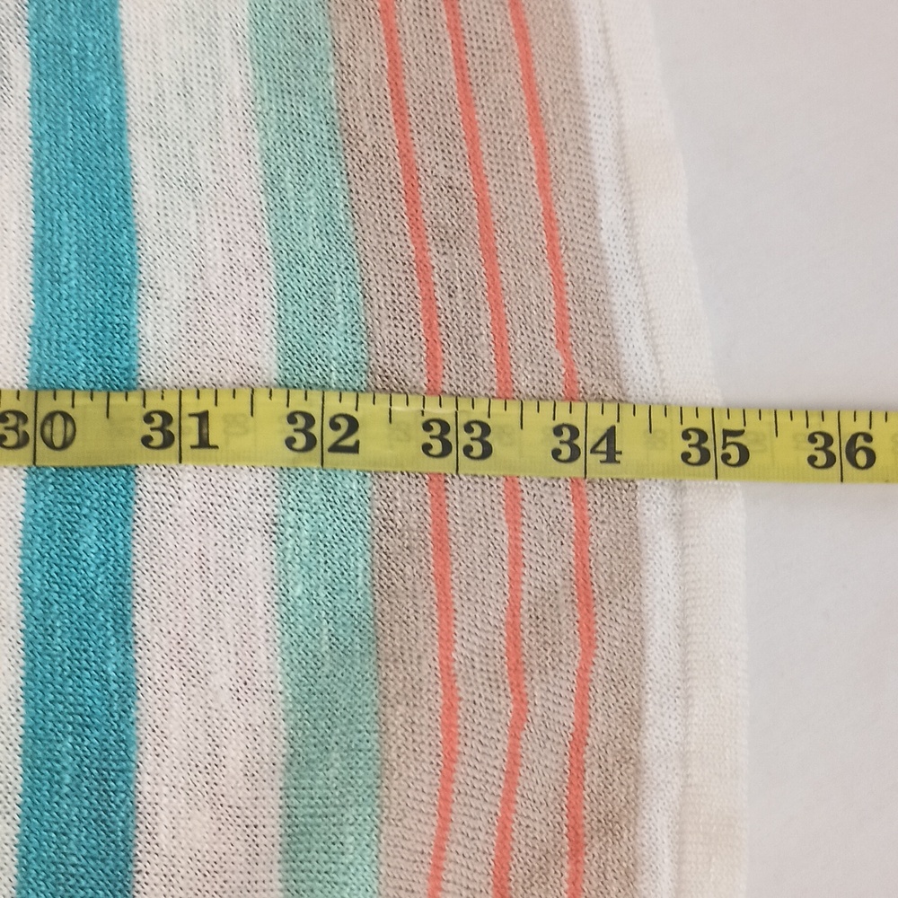Women's Size XL Linen Cardigan Vacation Beach Coastal - Picture 11 of 12